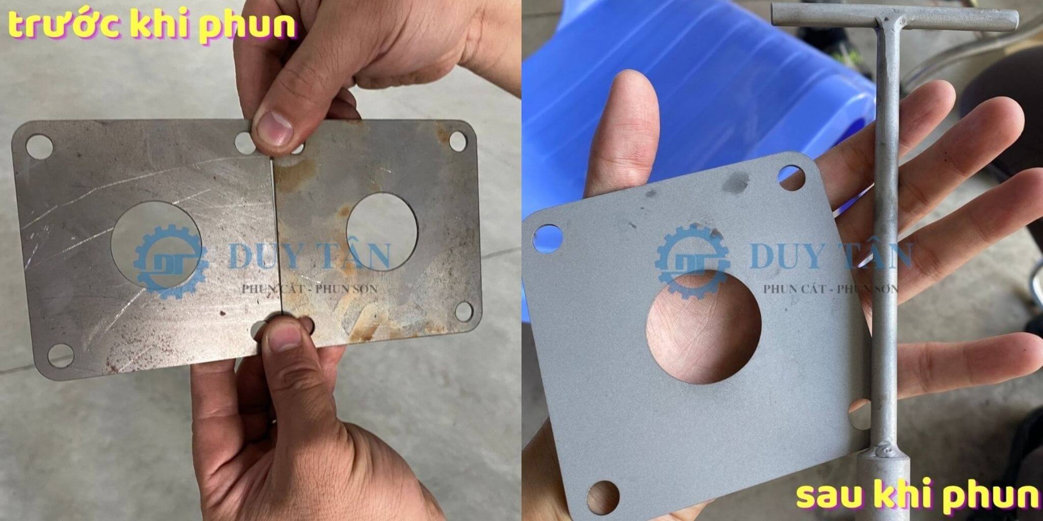 Phun cát tạo nhám bề mặt 1 phun cát làm sạch bề mặt
